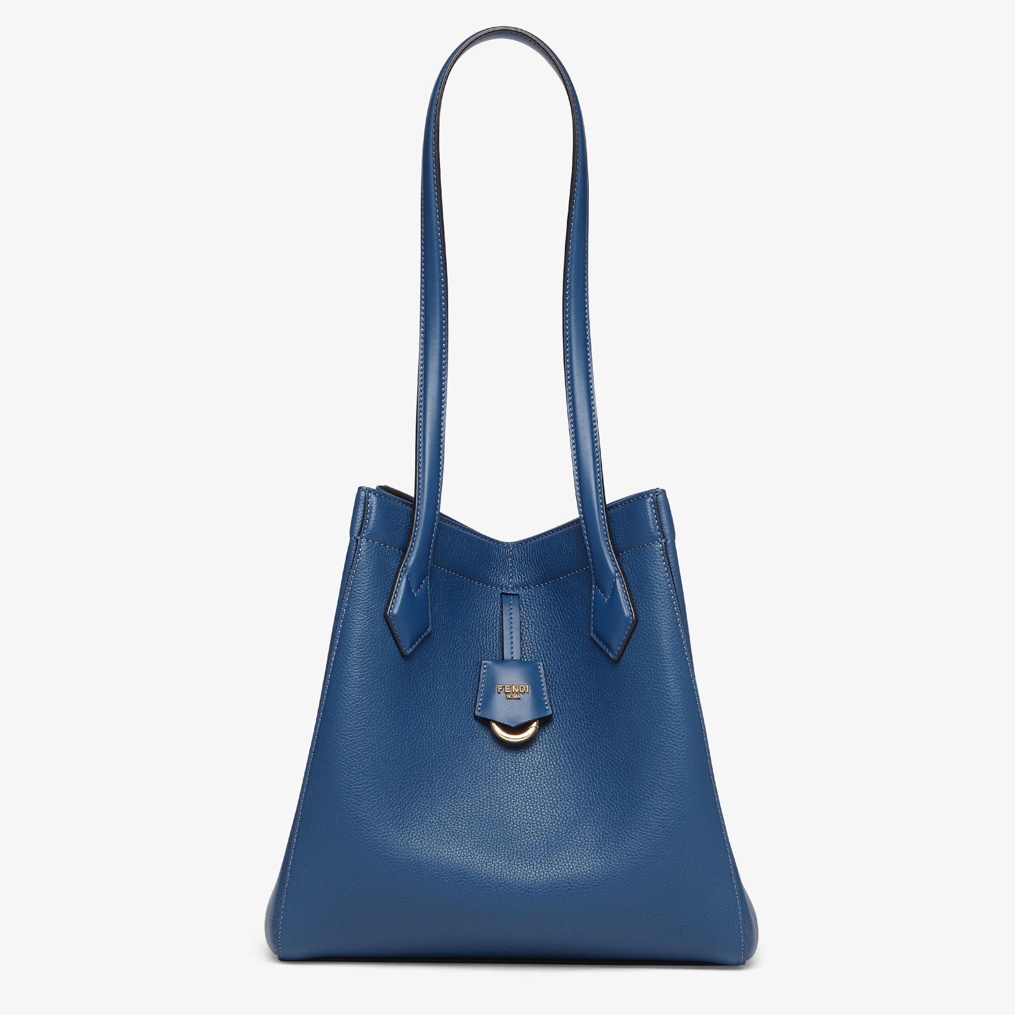 Fendi Origami MediumTransformable blue leather bag Product Image