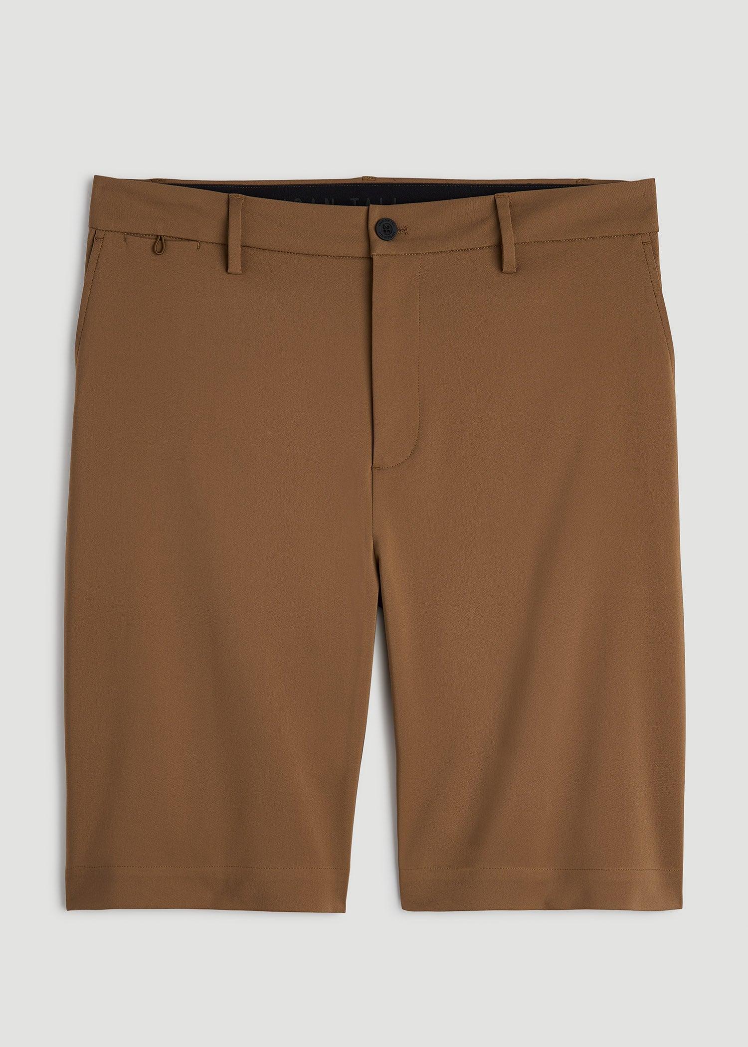 Tech Chino Shorts for Tall Men in Nutshell Product Image