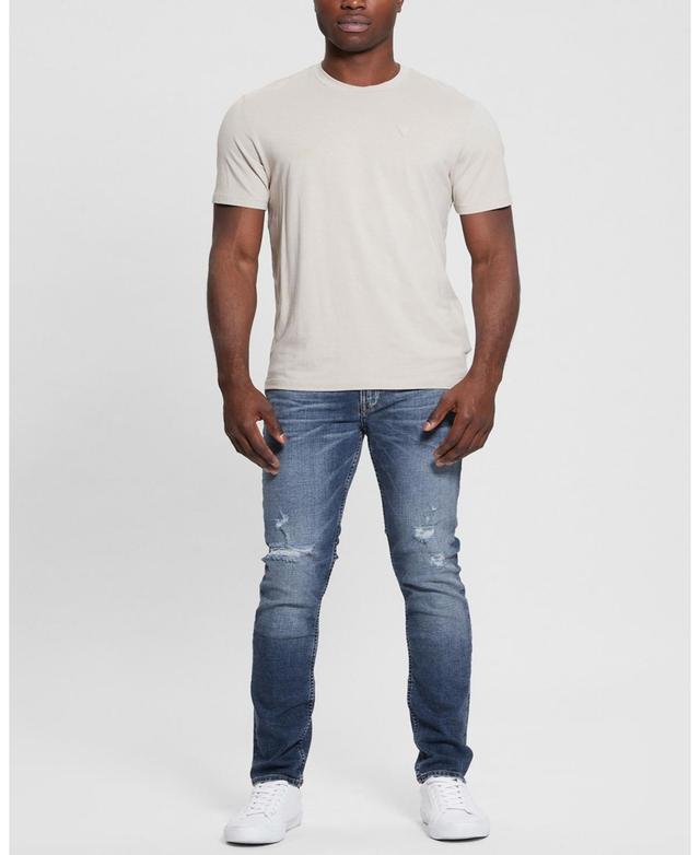 Guess Mens Finnley Medium Wash Tapered Jeans Product Image