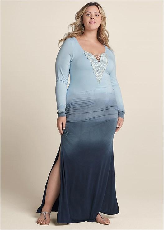 Strappy Ombre Maxi Dress Product Image