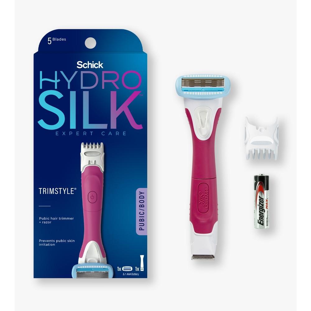 Schick Hydro Silk TrimStyle Women's Razor with Bikini Trimmer - 1 Razor Handle & 1 Refill Product Image