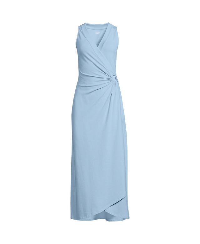 Lands End Womens Sleeveless Tulip Hem Maxi Dress Product Image