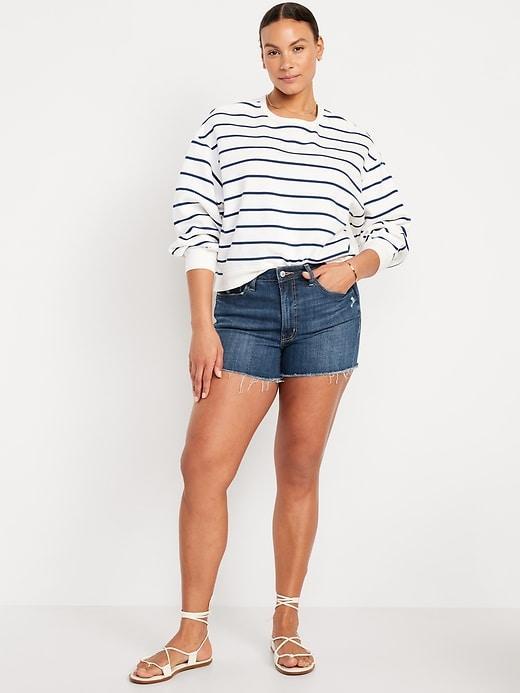 High-Waisted OG Jean Shorts -- 3-inch inseam Product Image