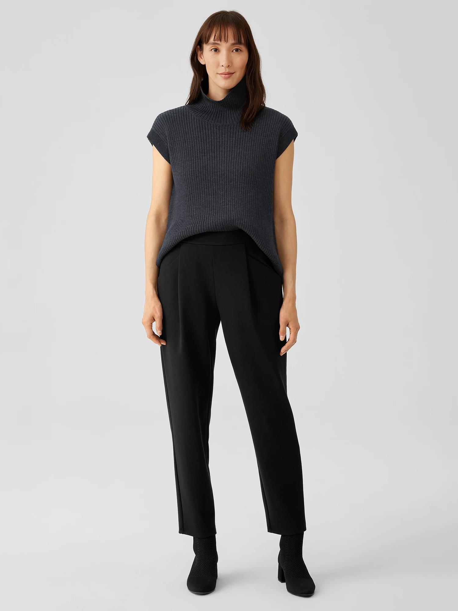 EILEEN FISHER Washable Flex Ponte Carrot Pantfemale Product Image