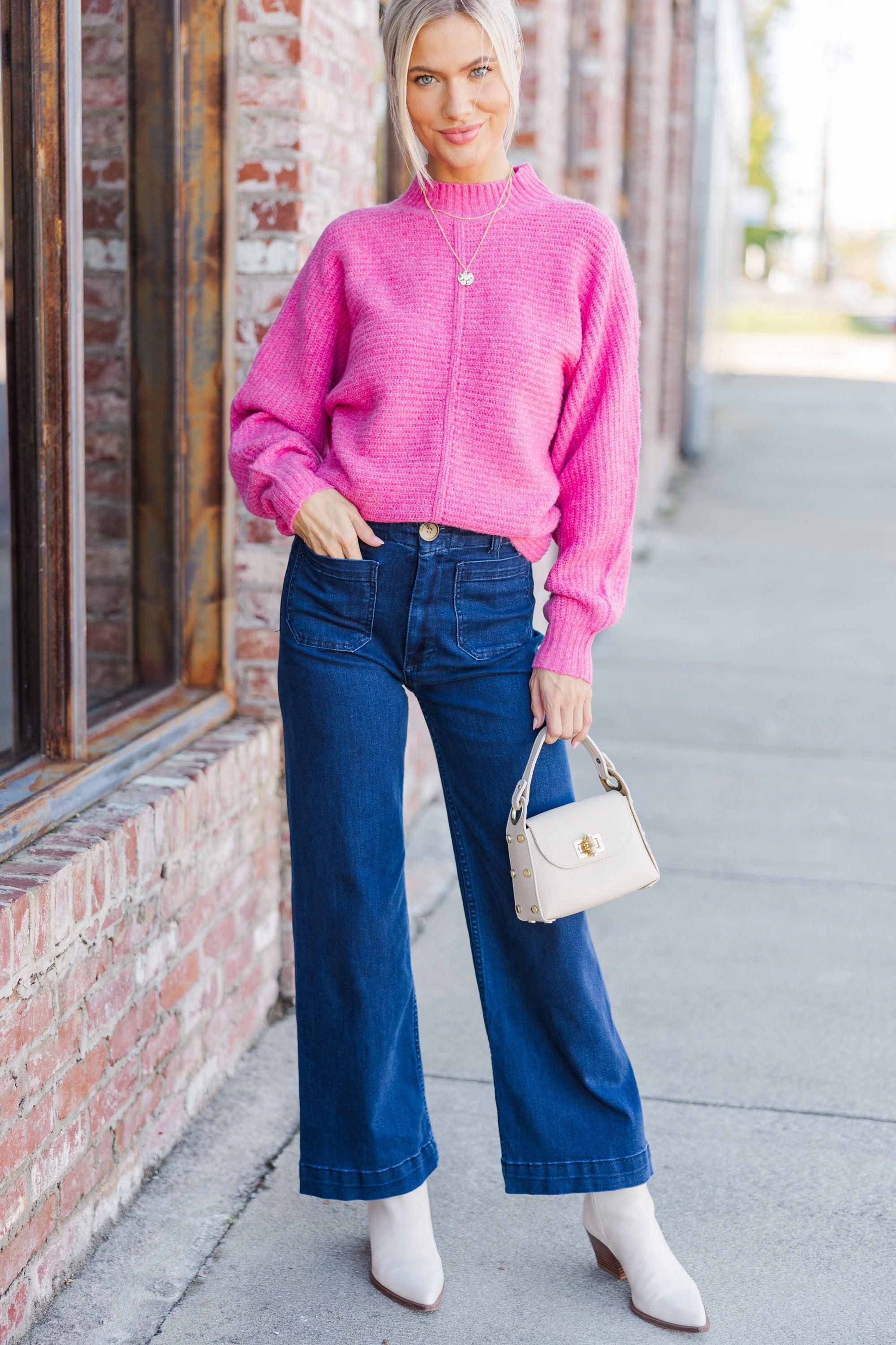 Easy Introductions Pink Sweater Female Product Image