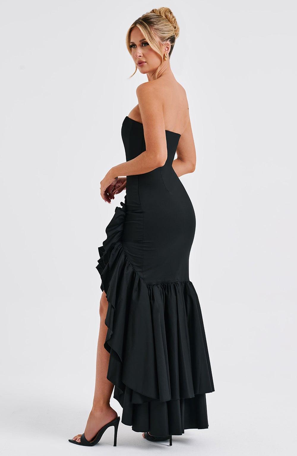 Angelina Maxi Dress - Black Product Image