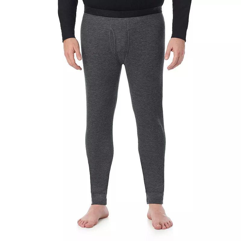 Big & Tall Cuddl Duds Midweight Waffle Thermal Performance Base Layer Pant, Mens Grey Heather Product Image