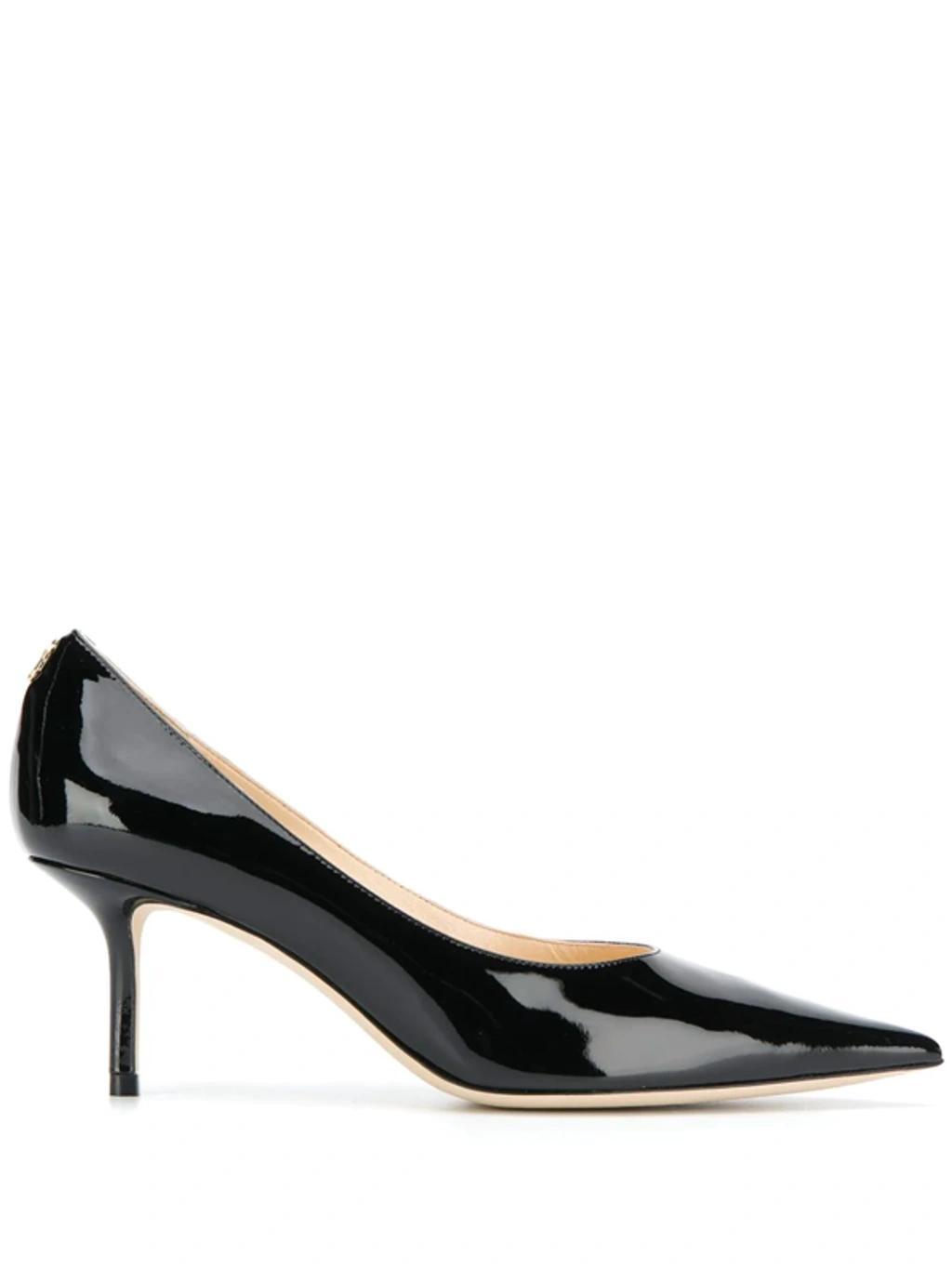 JIMMY CHOO Logo Plaque Pumps In Black Product Image