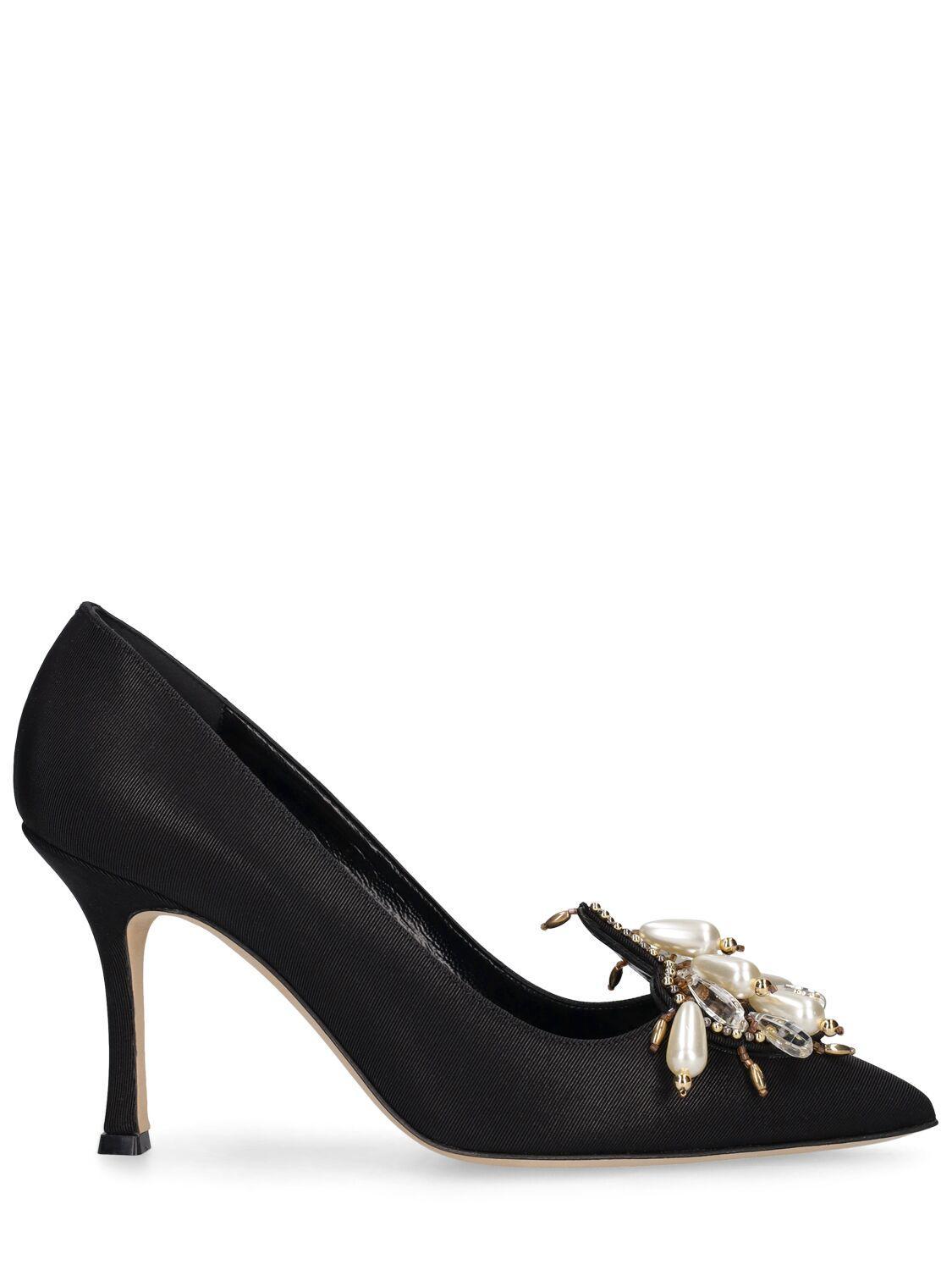 Orientalia 90mm Leather Pumps In Black Product Image