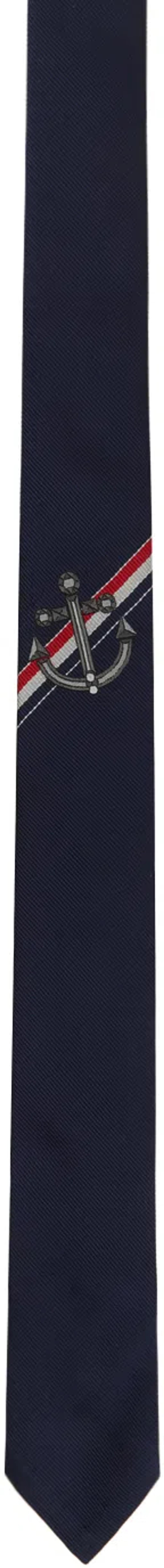 Navy Gem Anchor Tie In 415 Navy Product Image