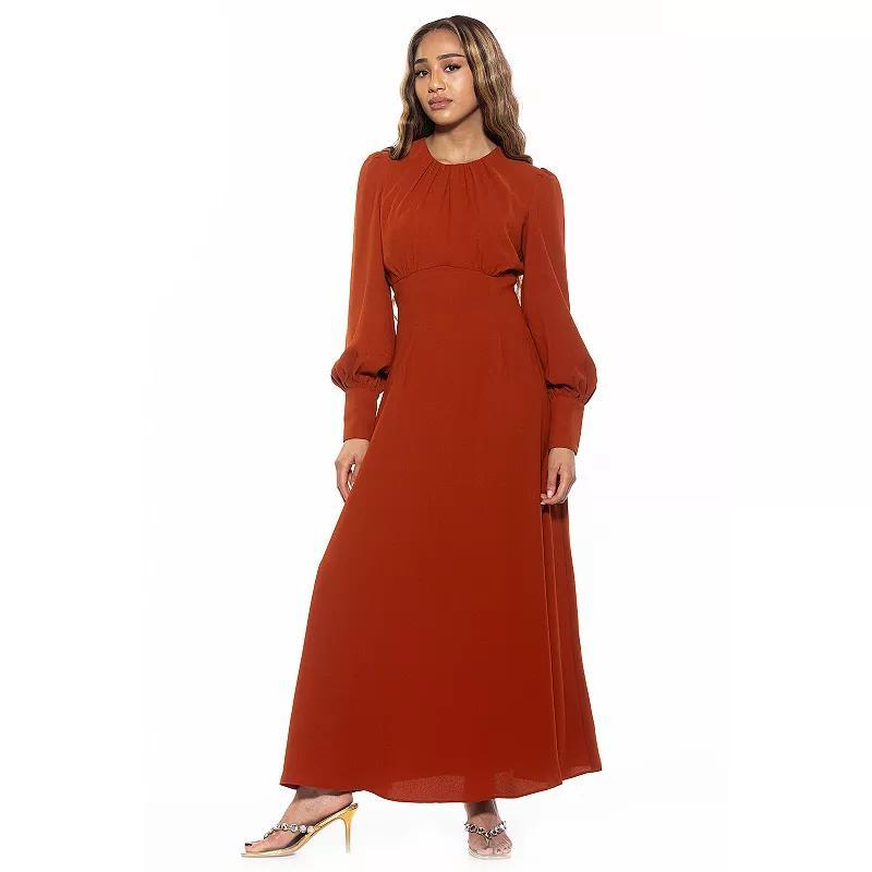 Womens ALEXIA ADMOR Yesenia Flowy Long Sleeve Maxi Dress Product Image