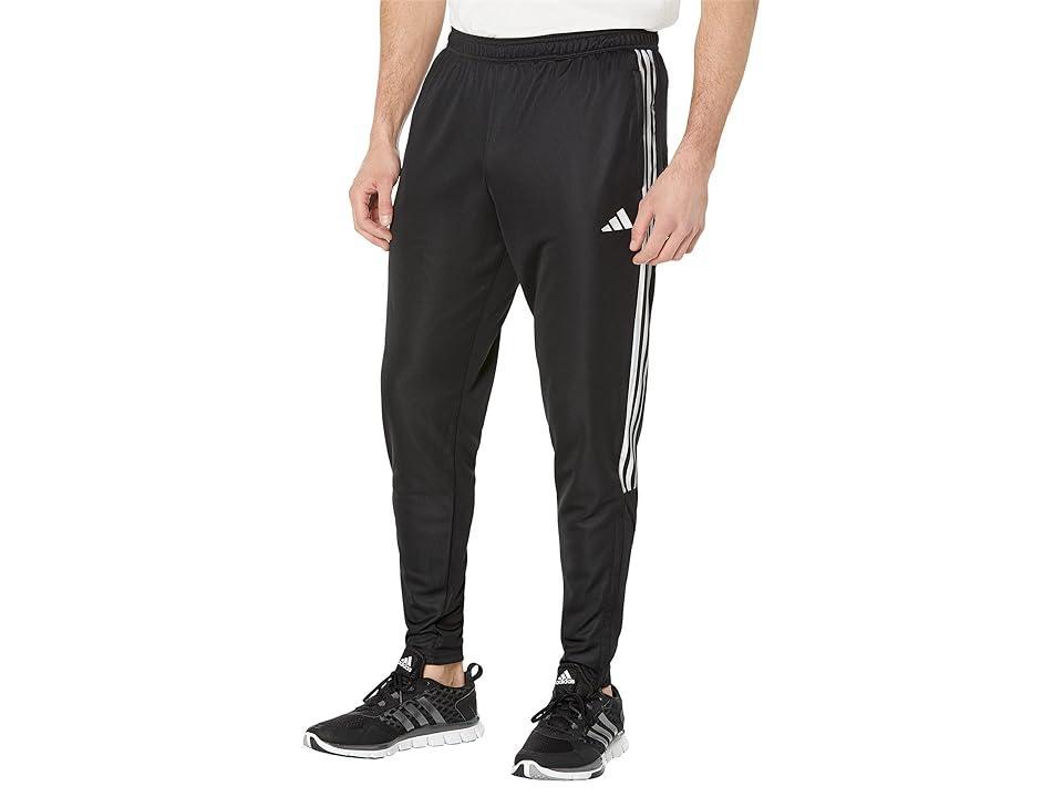 adidas Big Tall Tiro '23 Pants (Black/Reflective Silver) Men's Clothing Product Image