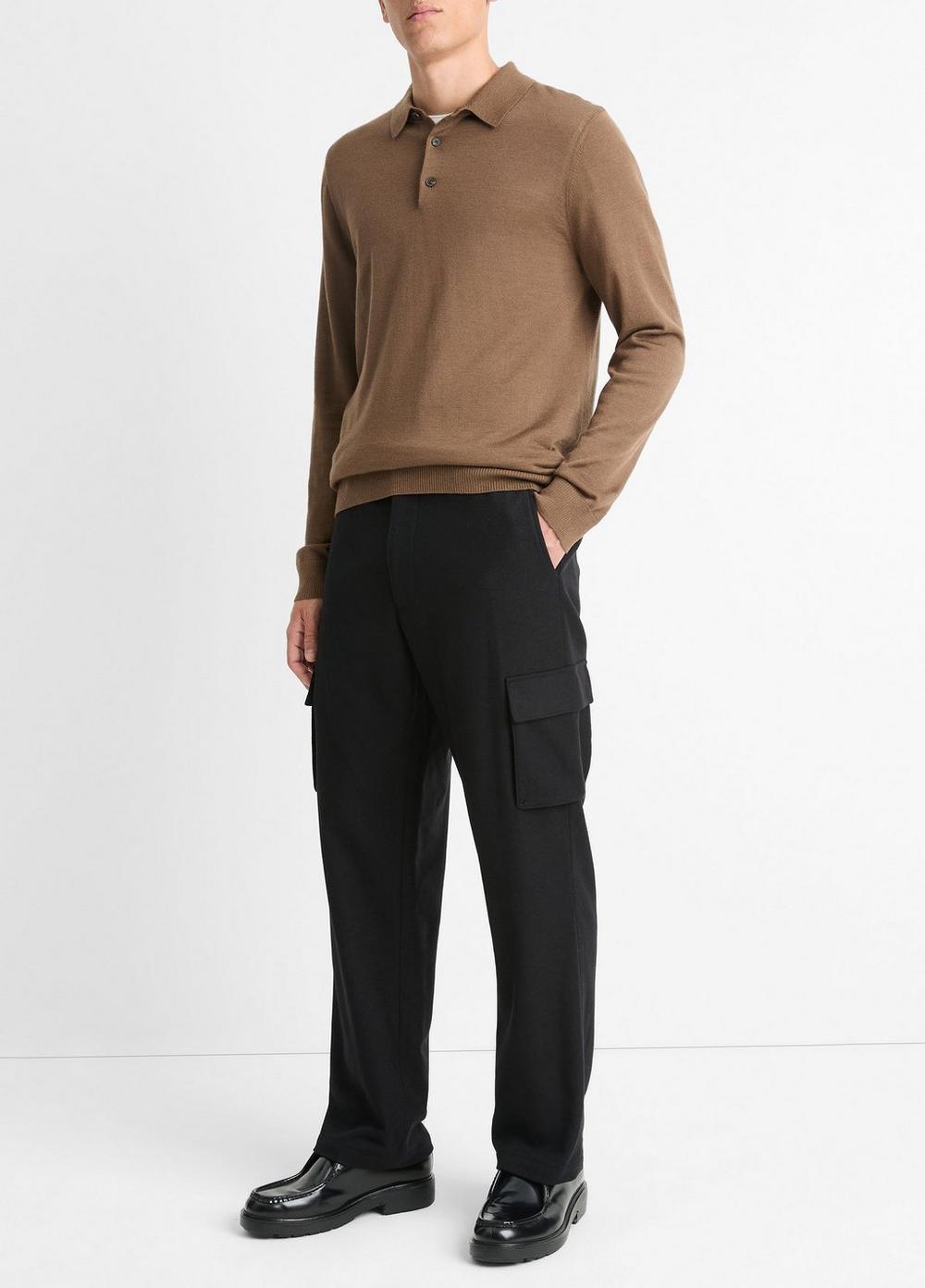 Italian Wool-Blend Flannel Cargo Pant Product Image