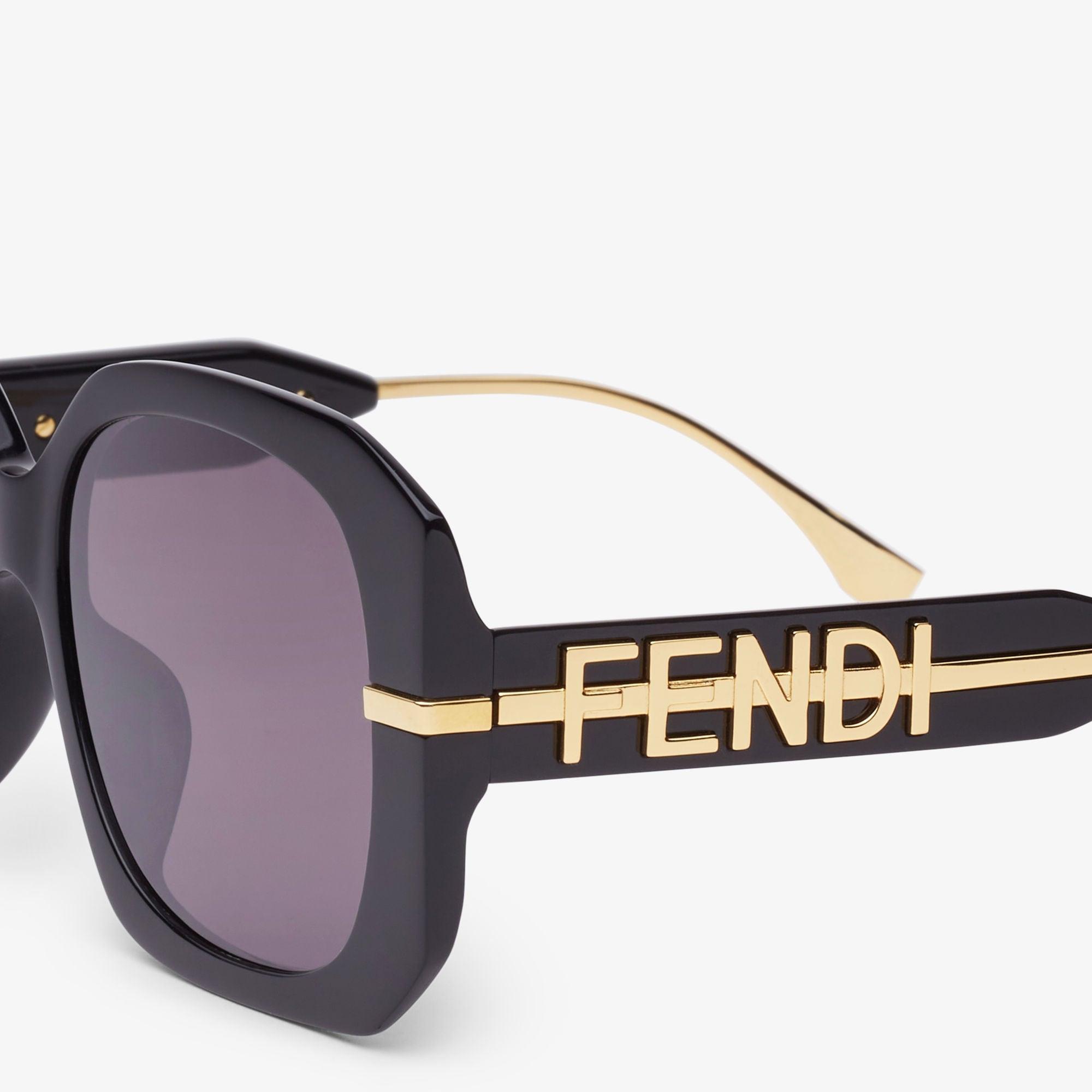 FendigraphyBlack acetate sunglasses Product Image