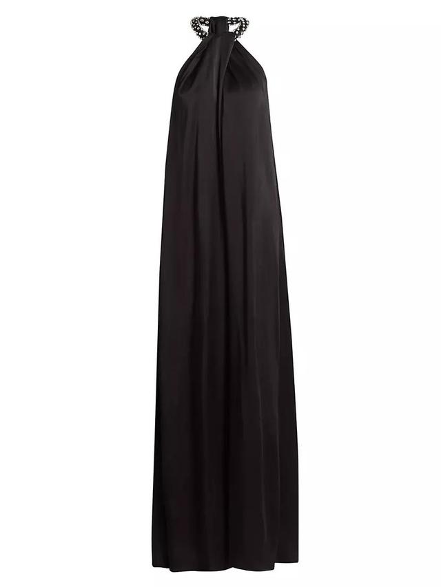 Halterneck Satin Gown Product Image