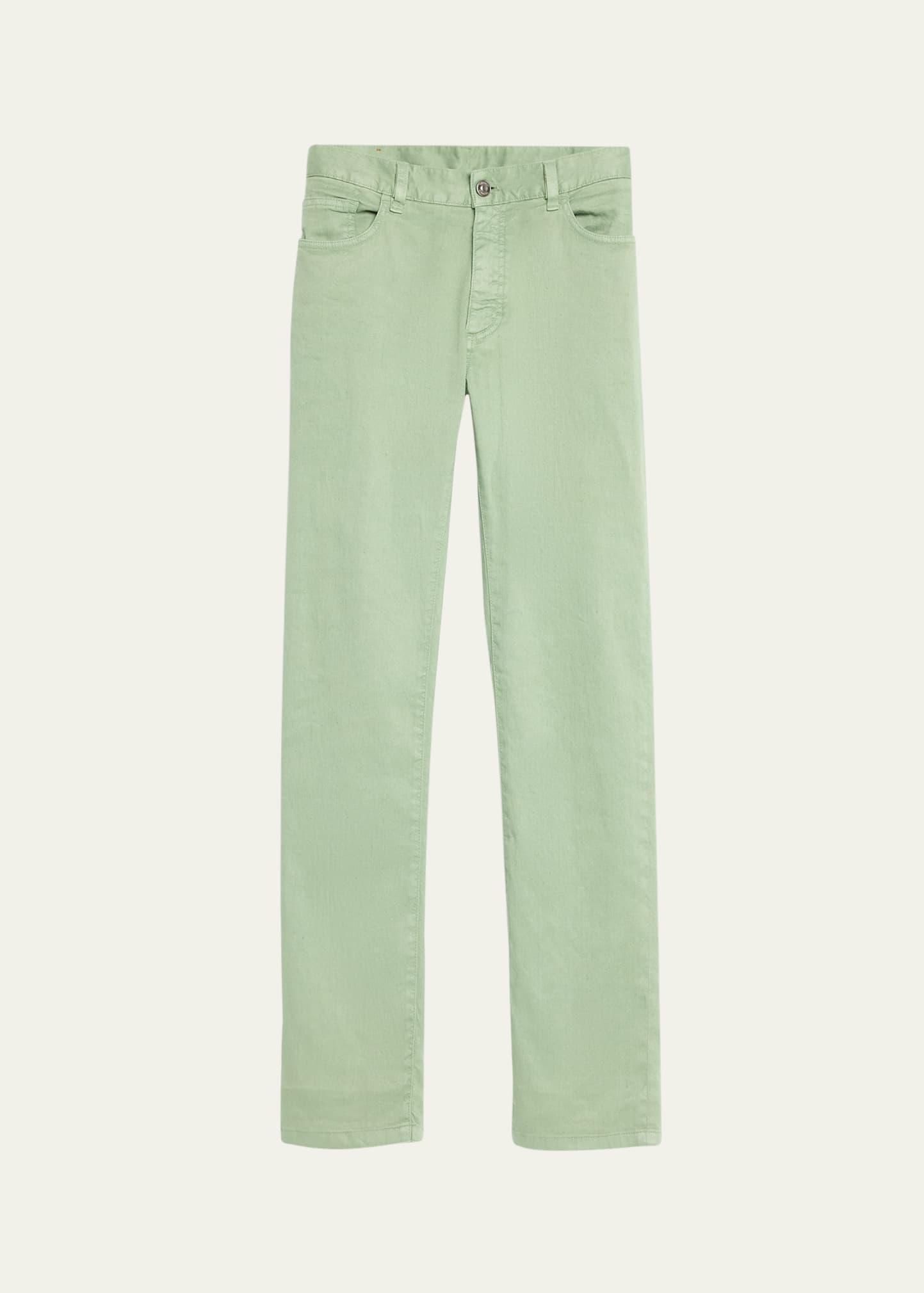 Mens Linen-Cotton Twill 5-Pocket Pants product image