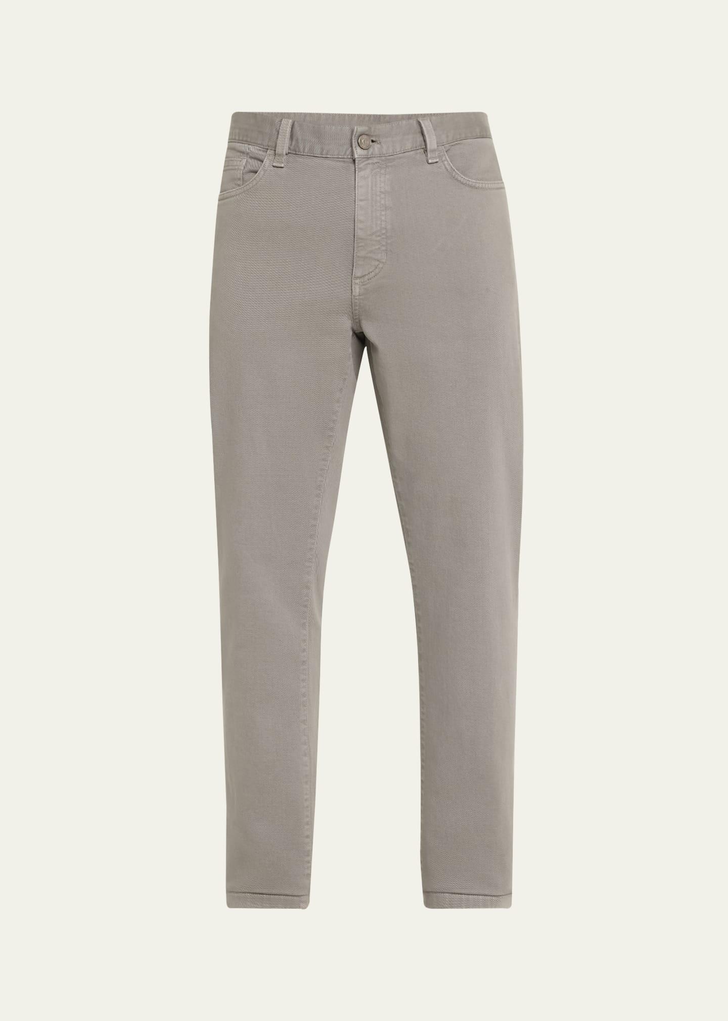 Mens 5-Pocket Colored Delave Pants Product Image