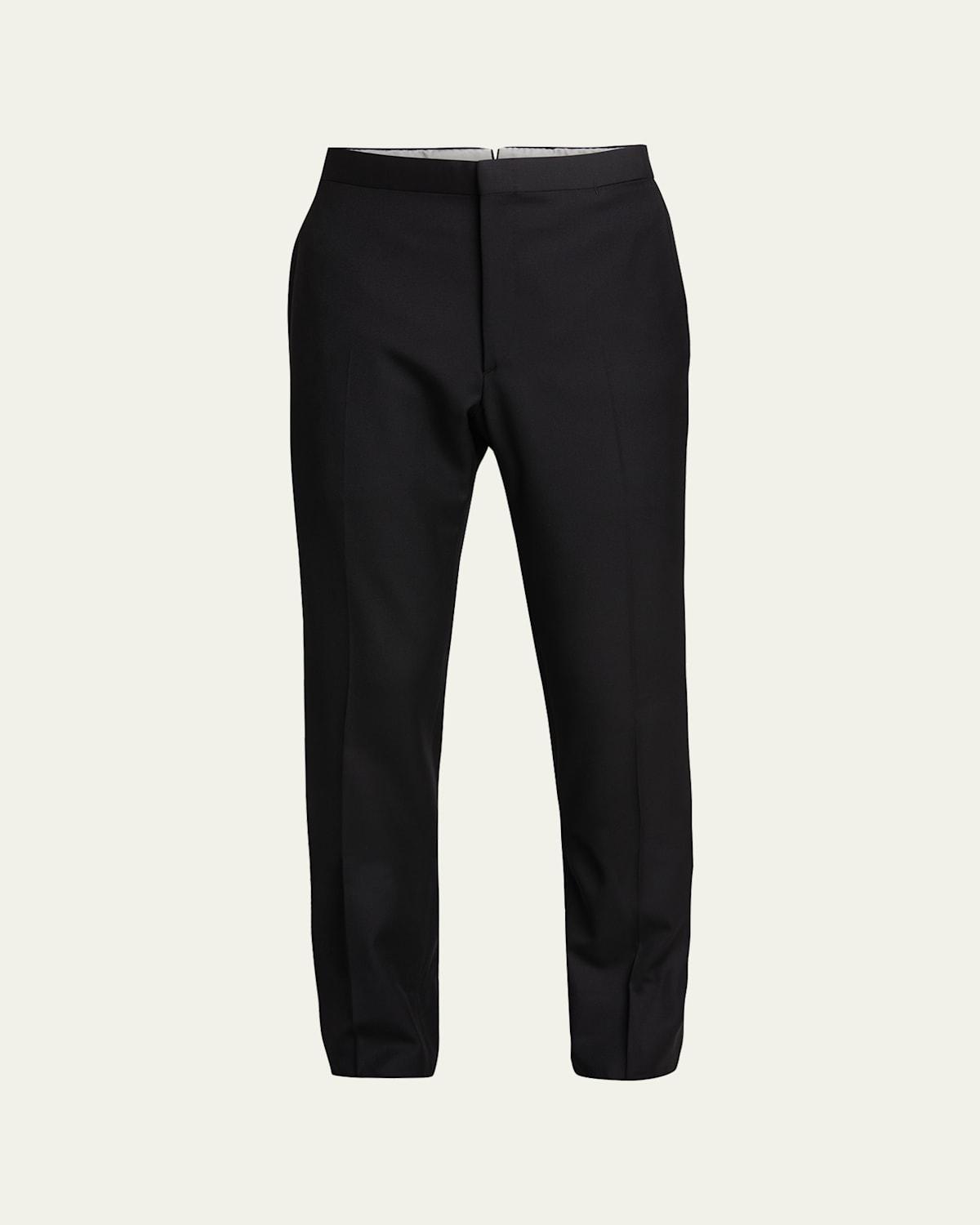 Brioni Men's Cotton Tuxedo Pants  - BLACK - Size: 48R EU (38R US) Product Image