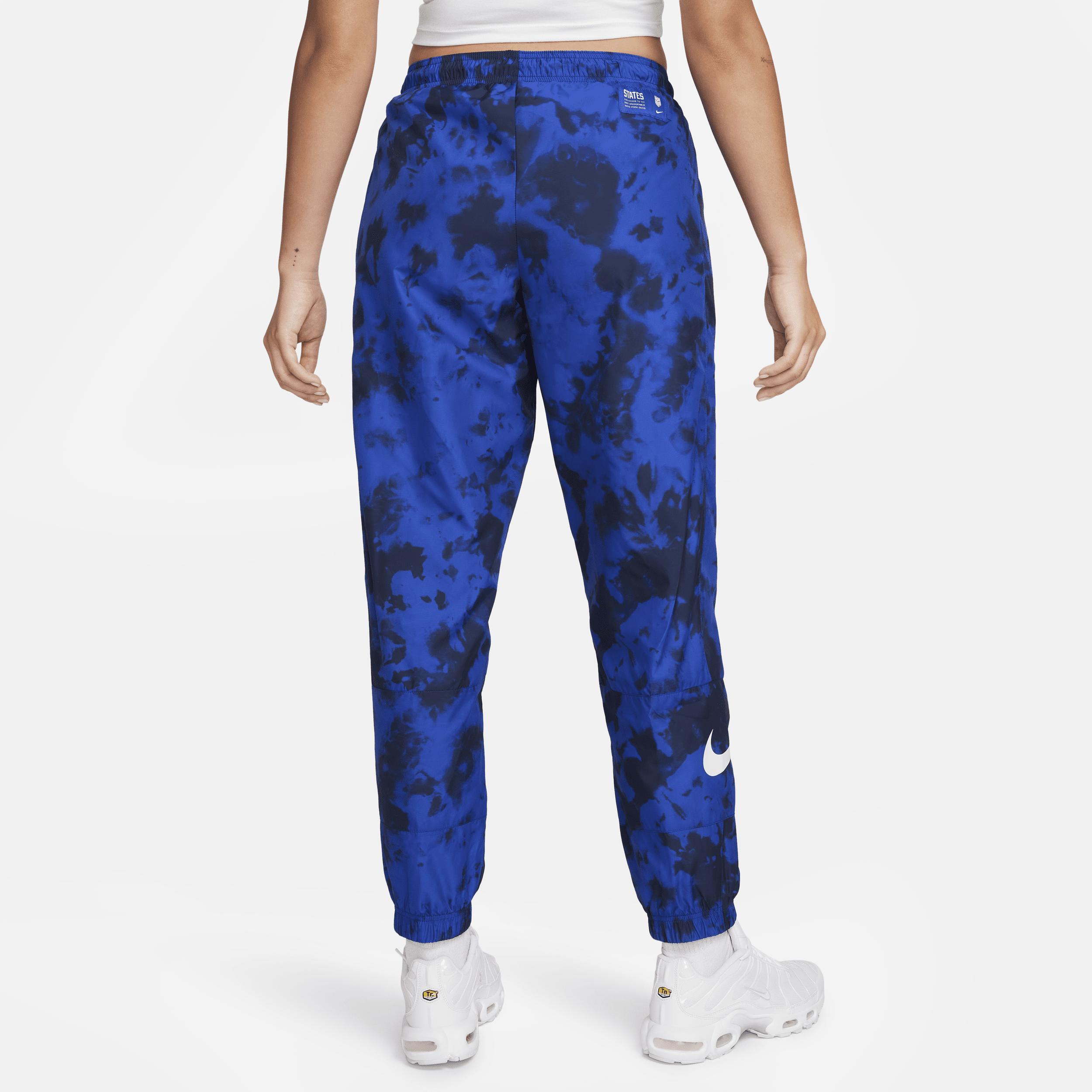 Nike Womens Blue Usmnt Essential Tie-Dye Joggers Product Image