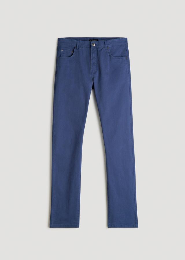 Dylan SLIM FIT Five-Pocket Pants For Tall Men in Steel Blue Male Product Image