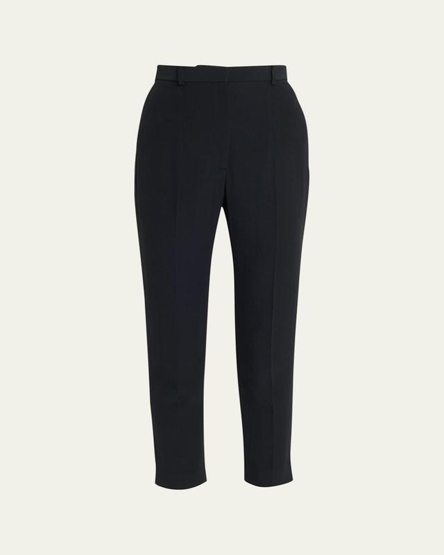 Womens High-Waisted Cigarette Pants Product Image