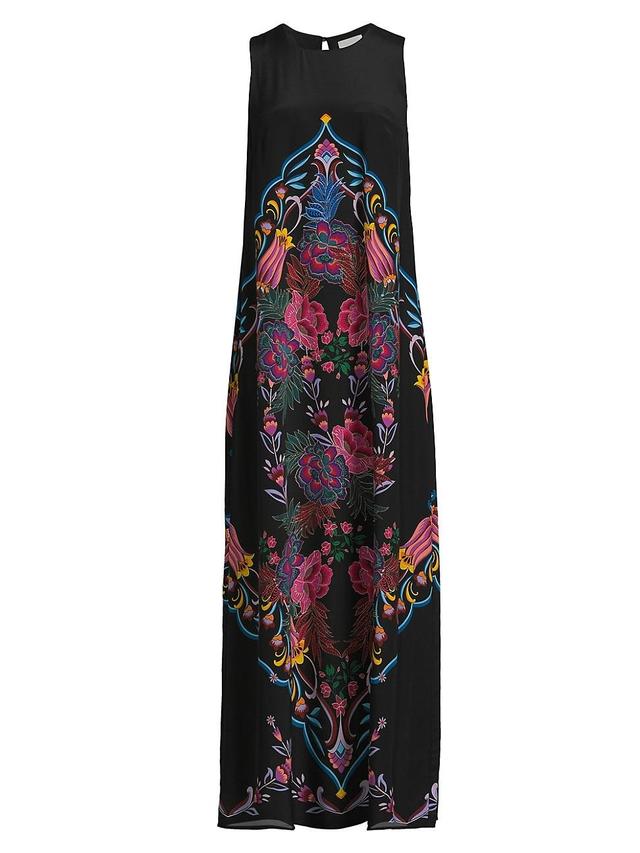 Womens Tatianna Silk Maxi Dress Product Image