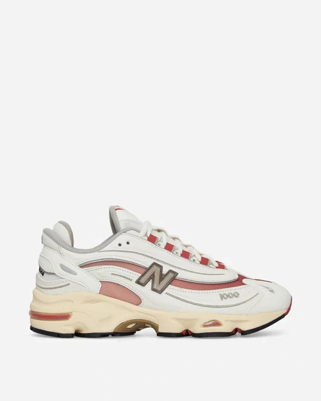 NEW BALANCE 1000 Sneakers Sea Salt / Astro Dust In White/red Product Image