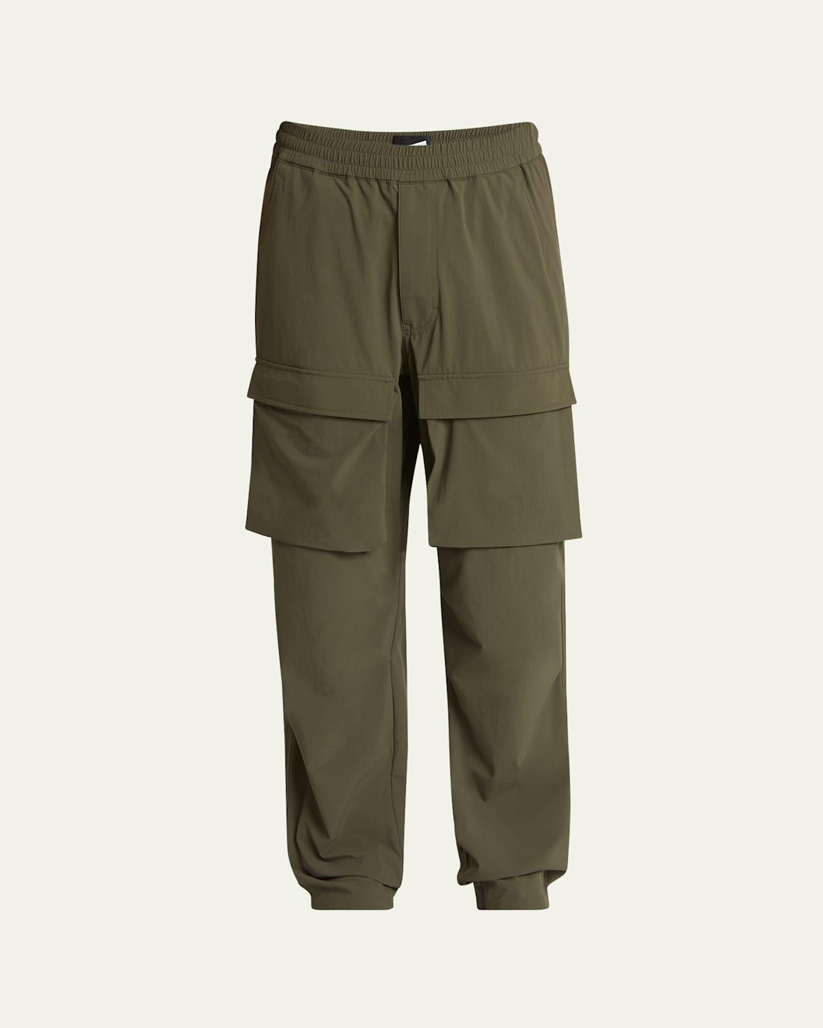 Mens Nylon Large Cargo Pocket Pants Product Image