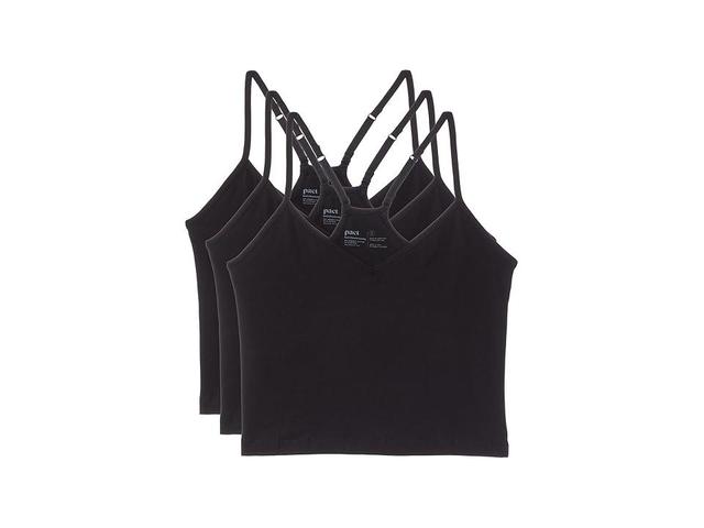 Womens Everyday Shelf Bra Cropped Camisole 3-Pack 2XL Product Image