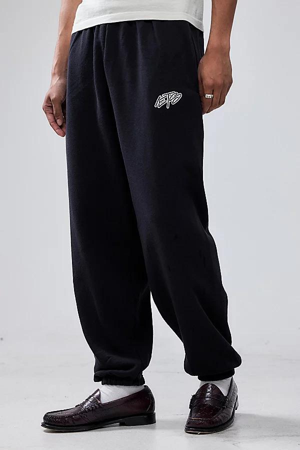 iets frans. Black Doodle Cuffed Jogger Pant Mens at Urban Outfitters Product Image