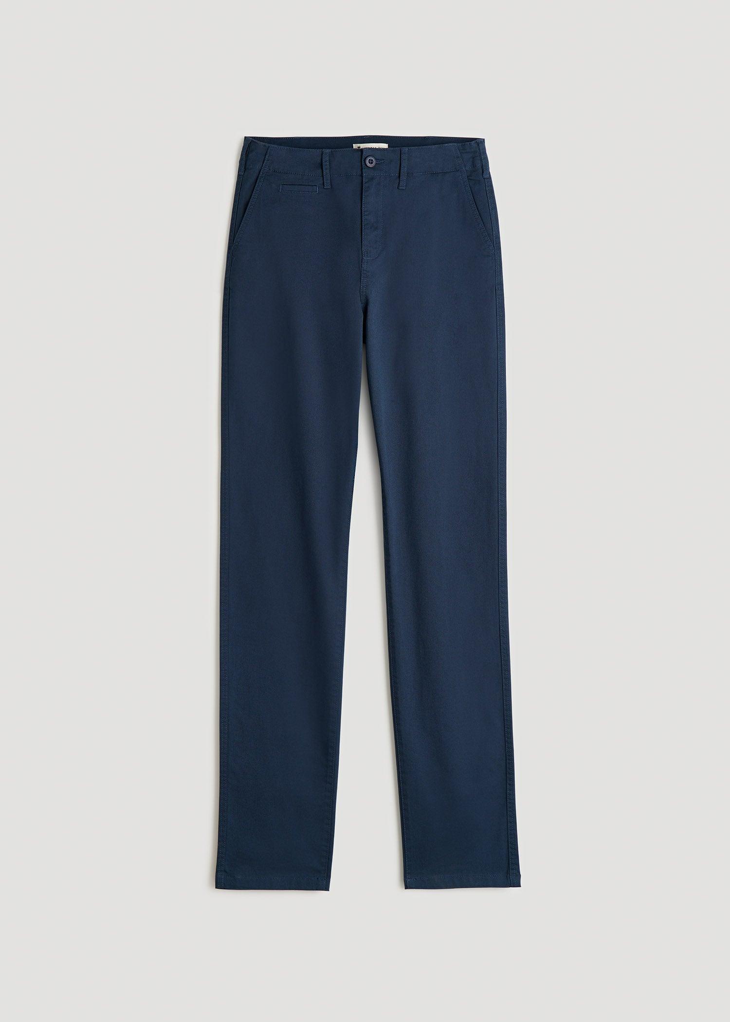 High Rise Tapered Chino Pants for Tall Women in Marine Navy Product Image