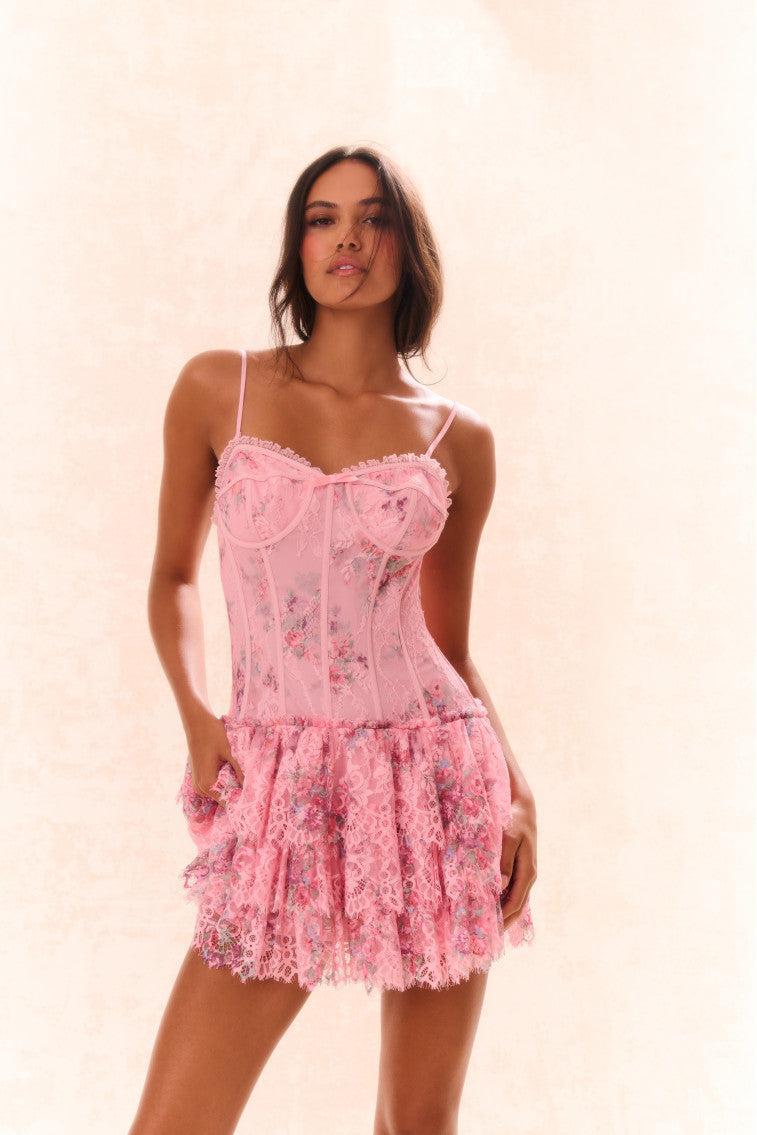 Carlene Lace Mini Dress Product Image