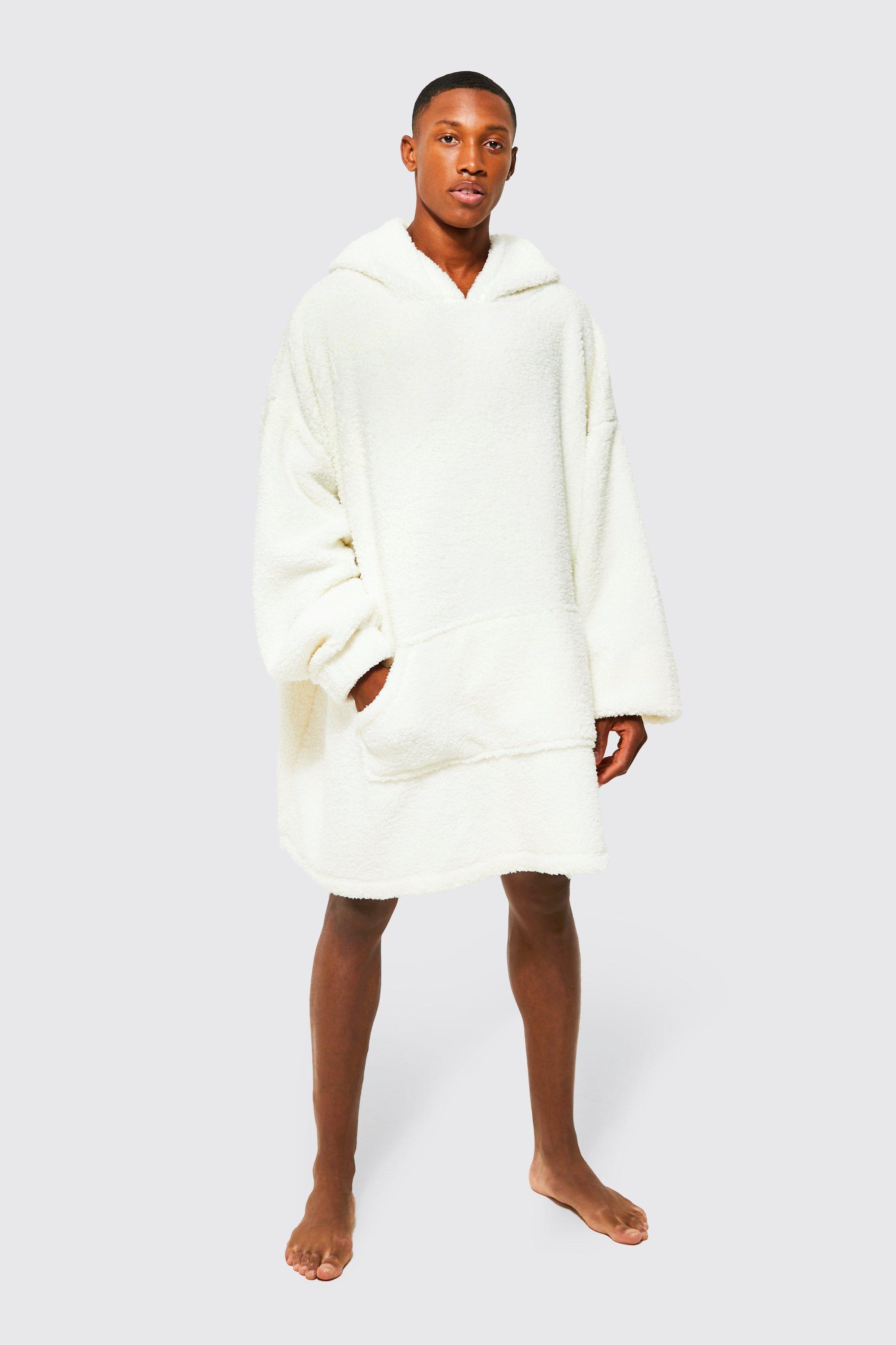 Extreme Oversized Borg Hoodie | boohooMAN USA Product Image