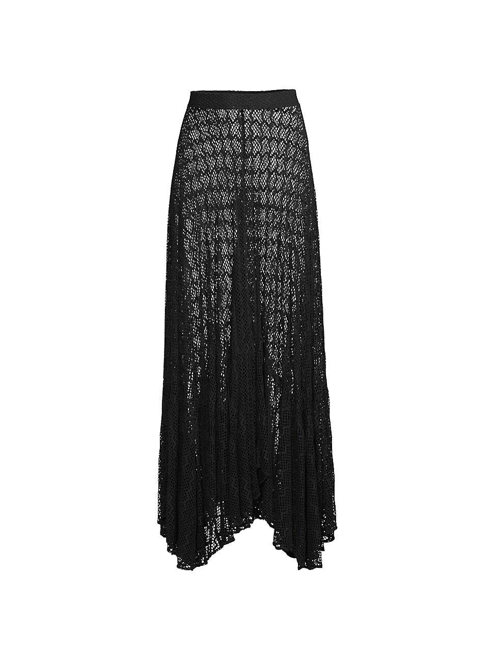 Womens Lace Asymmetrical Beach Skirt Product Image