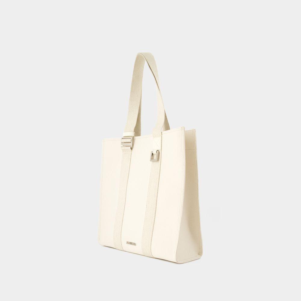 JACQUEMUS Cuerda Shopper Bag - Cotton - Off White In Neutrals Product Image