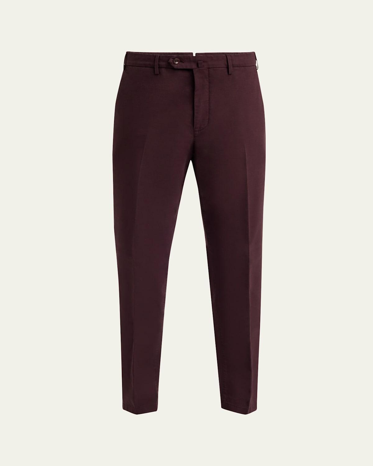 Mens Carlo Hyannis Straight Cotton Trousers Product Image