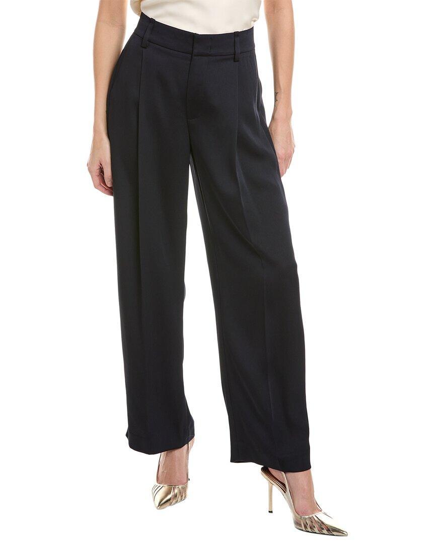 Silk-blend Pull-on Pant In Blue Product Image