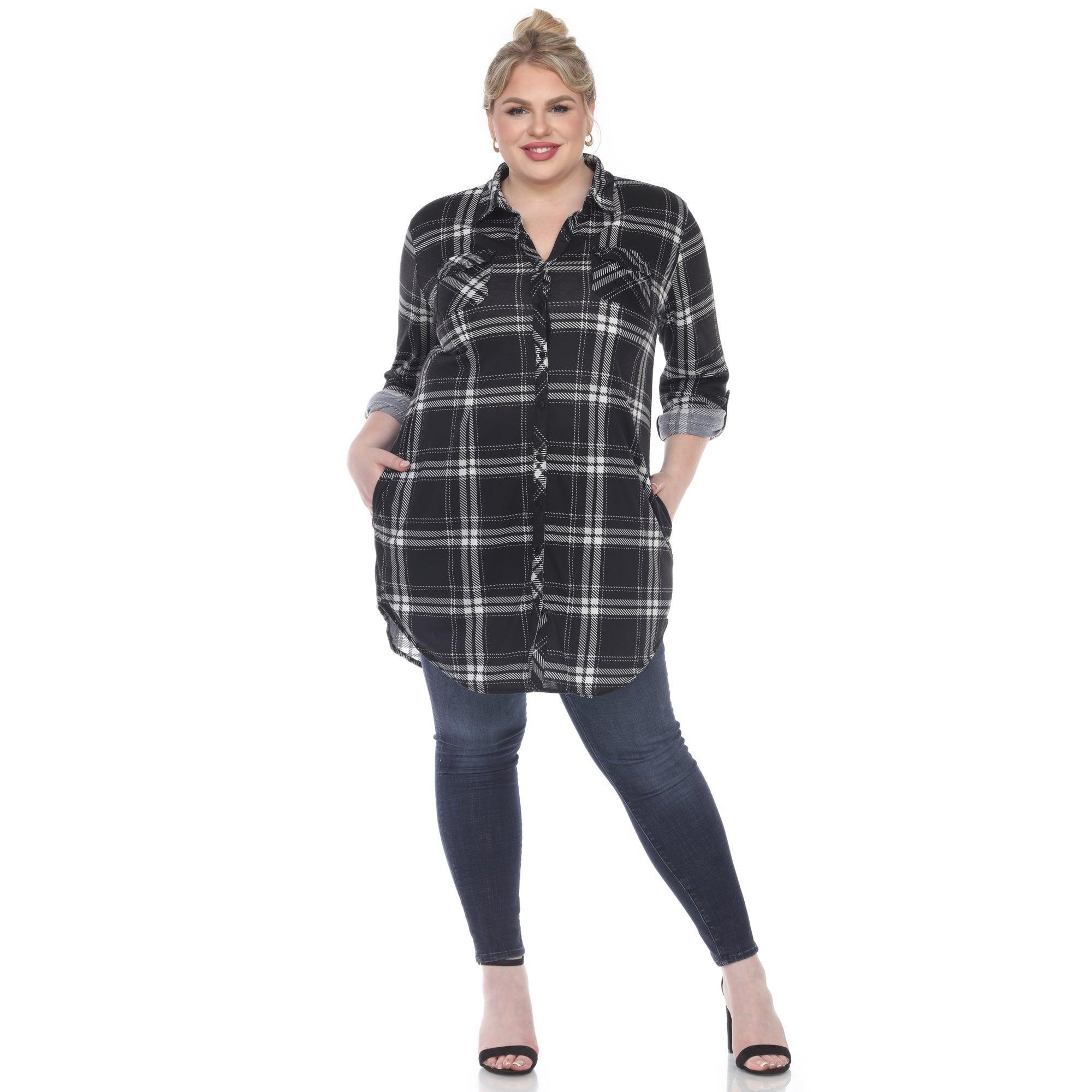 Plaid Tunic Top - Plus Product Image