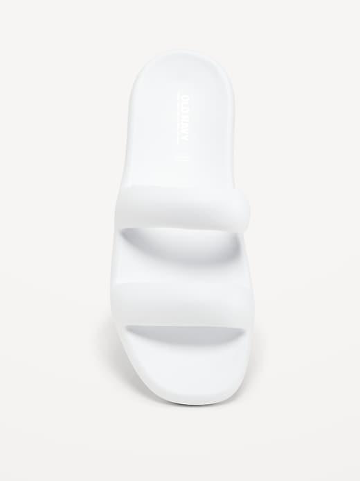 Double-Strap Puff Slide Sandals Product Image