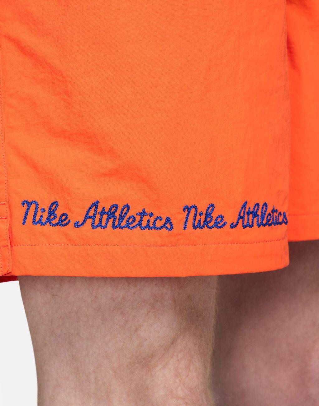 Nike Club varsity shorts in orange Product Image