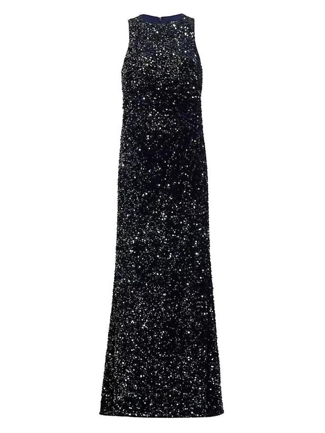 Sequined Racerback Gown Product Image