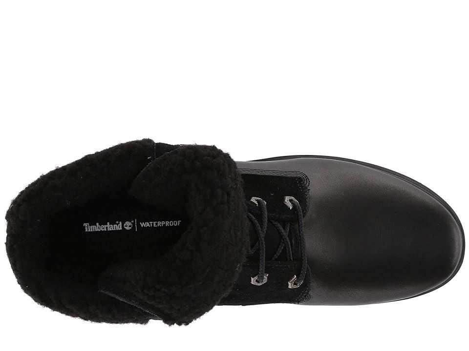 Timberland Jayne Waterproof Teddy Fleece Fold Down Full Grain) Women's Lace-up Boots Product Image