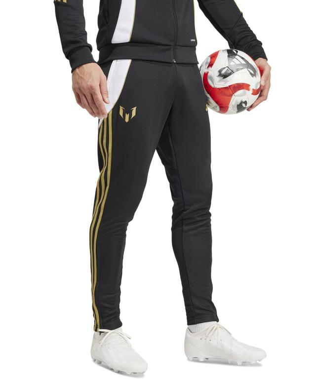 Adidas Mens Messi Tiro 24 Stripe Training Pants - Black / White Product Image