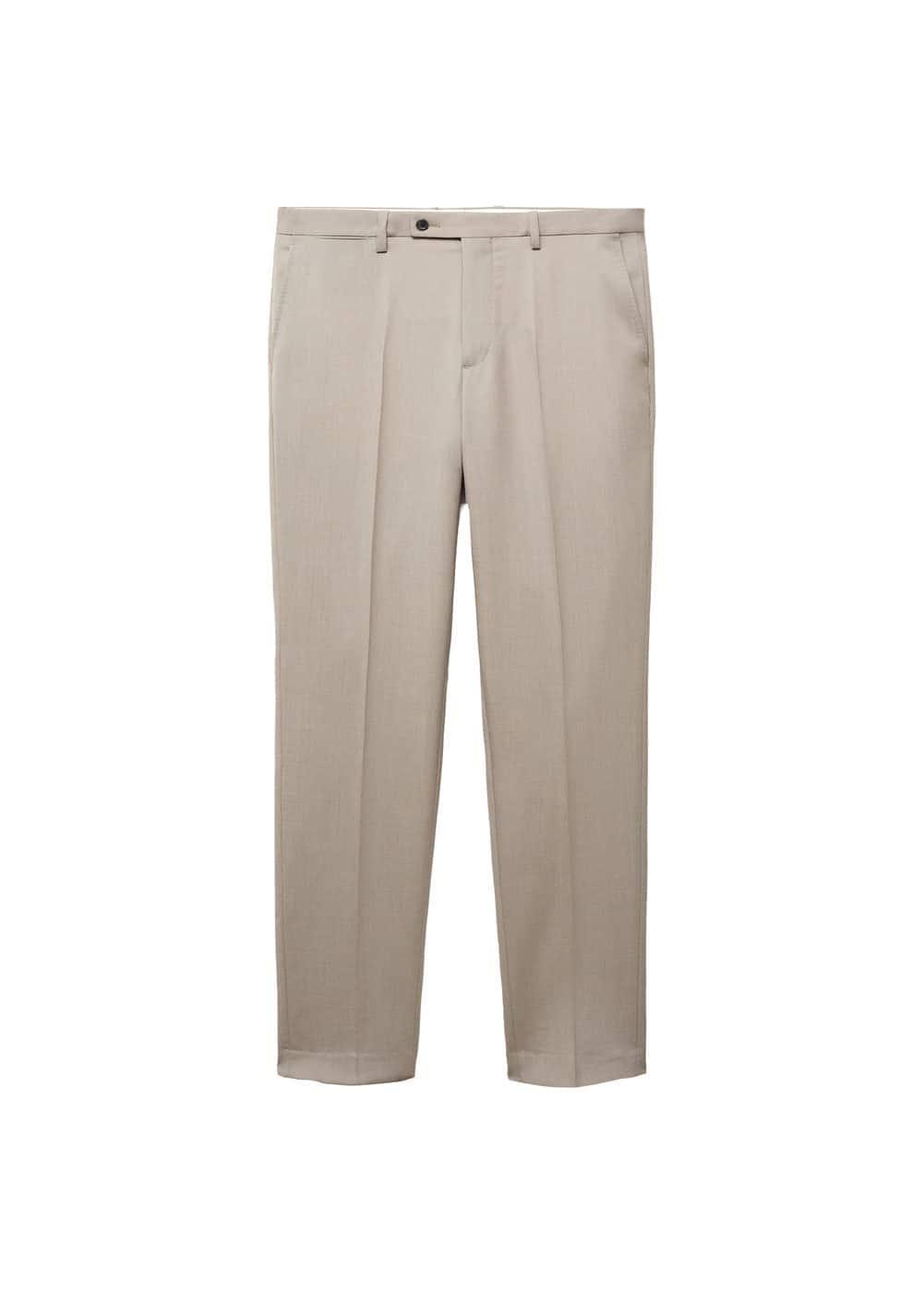 MANGO MAN - Slim fit wool suit pants light/pastel greyMen Product Image