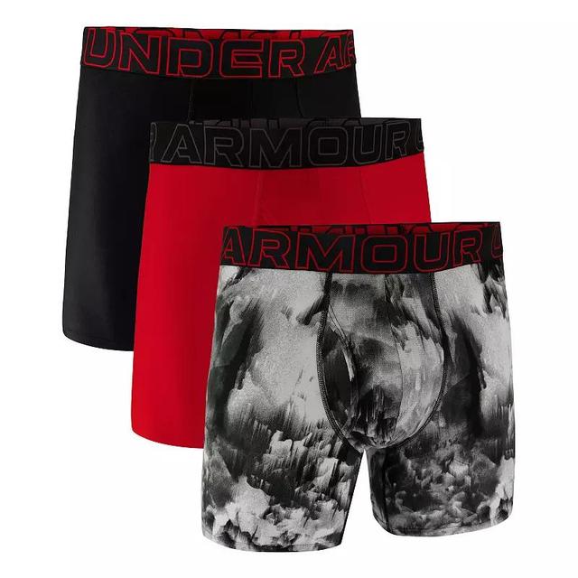 Mens Under Armour 3-pack Performance Tech Fashion 6-in. Boxer Briefs Product Image