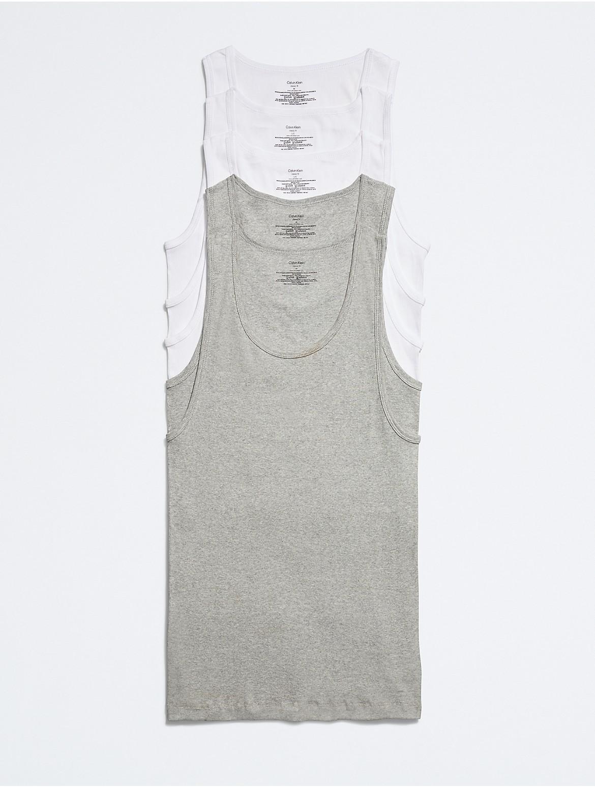 Calvin Klein Mens 5-Pk. Cotton Classics Tank Top Undershirts Product Image