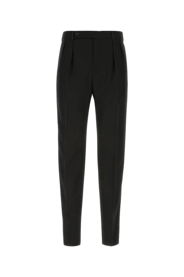 High Waist Straight Leg Trousers In Black Product Image