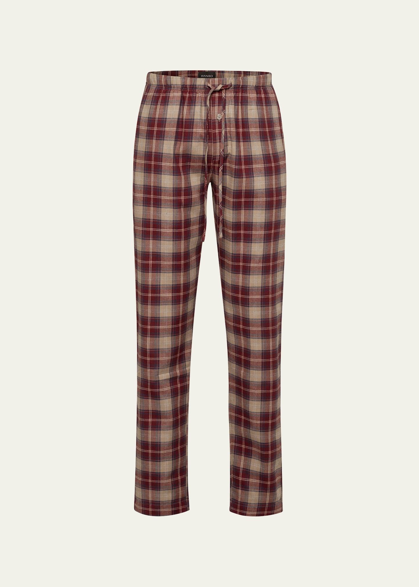 Hanro Cozy Comfort Check Print Pajama Pants Product Image