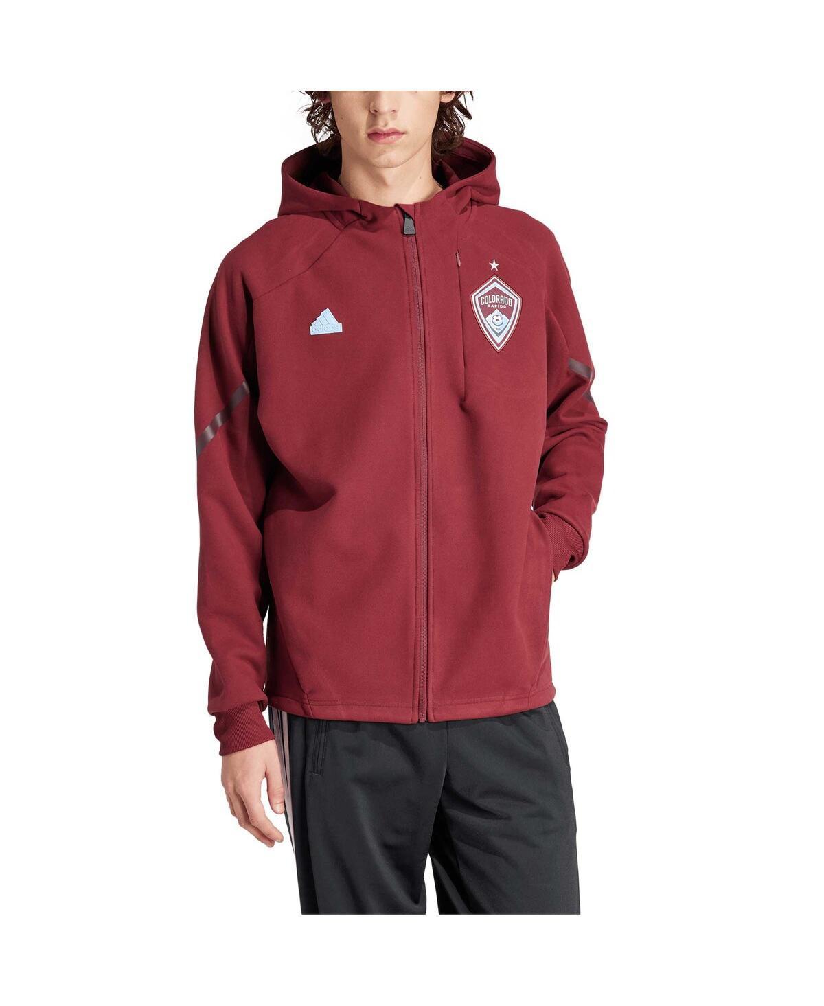 Mens adidas Burgundy Colorado Rapids 2024 Anthem Travel Full-Zip Jacket Product Image