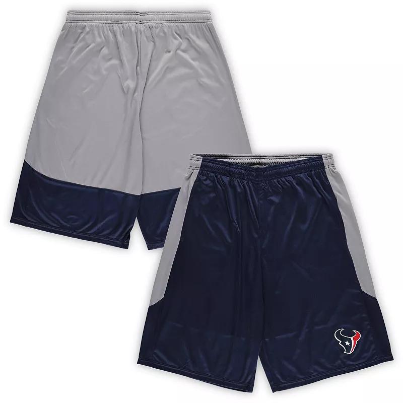 Mens Fanatics Houston Texans Big & Tall Team Logo Shorts Blue Product Image